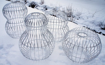 Fyra Former i snö