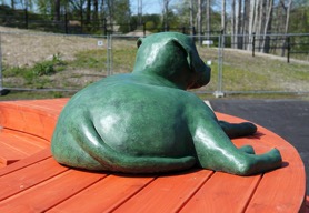 Hund snett bakifrån