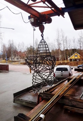 Stjärna, transport till lackeriet